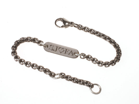 Babyarmbandje met naamplaatje | Titanium of Zirkonium