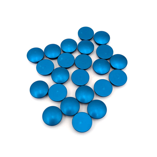 Blauwe wisselhartjes bol en plat – afgeprijsd uit unieke batch, onderdeel van de Wissel-collectie