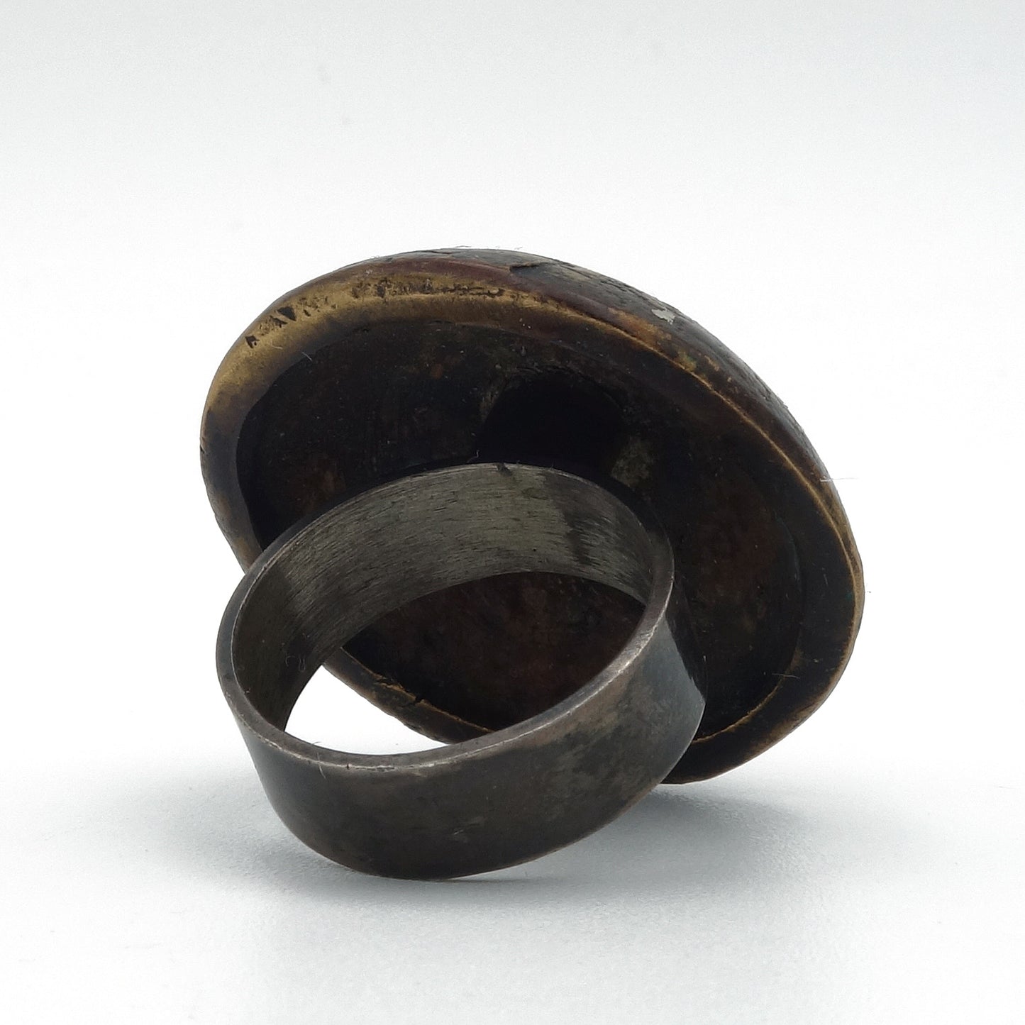 Boule en Bronze - ring zilver met brons