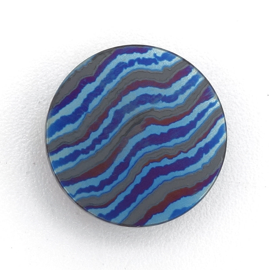 Wisselrand Damast | Blauw Titanium & Zwart Zirkonium