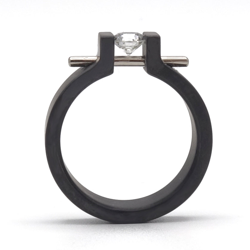 Black Moonrise | Zirkonium & Diamant 0,50 ct