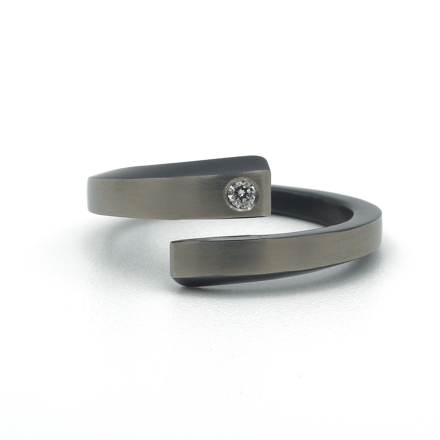 Bibine Helix Damesring | Zirkonium met Diamant