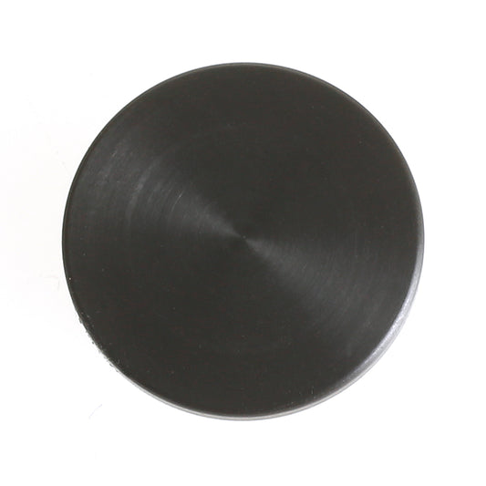 Wisselhart van zwart zirkonium met diepe antracietkleur en metallic gloed.