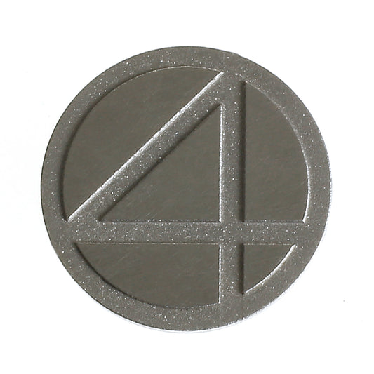 Speciaal wisselhart met een grafisch patroon waarin het getal 40 verwerkt is, voorbeeld van maatwerk.