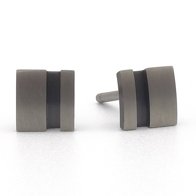 Black Stripe oorbellen 2 mini