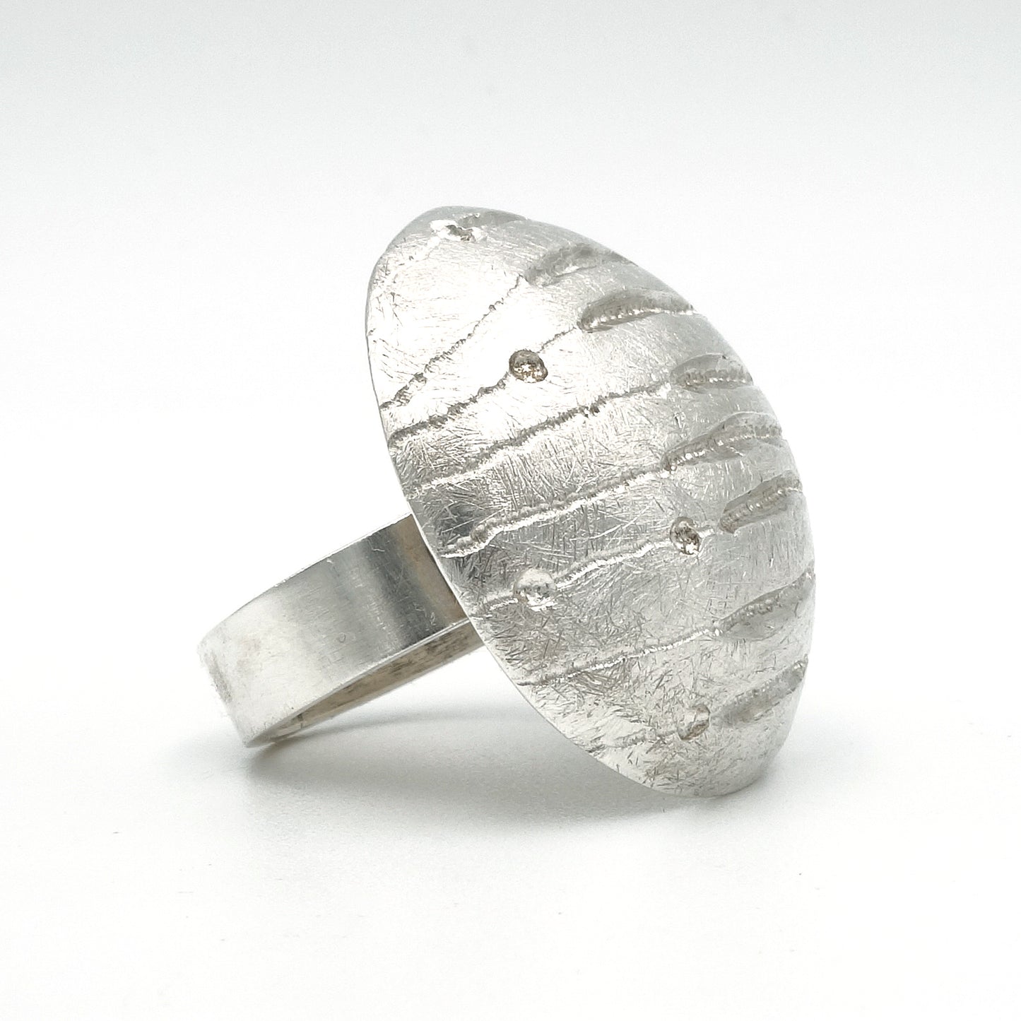 Boule en Lignes - ring zilver