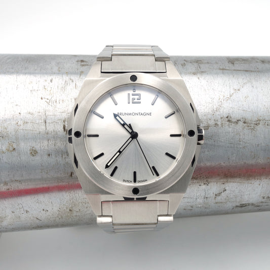 Brunmontagne Representor Staal/Zilver 40mm met stalen band.