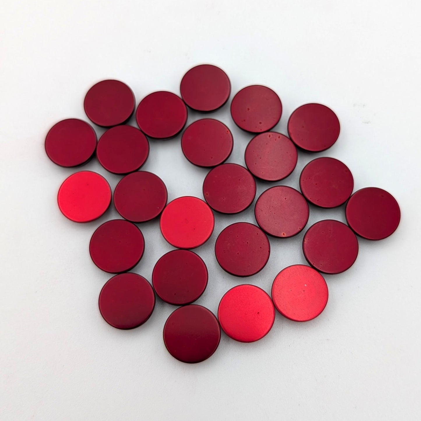 Wisselhartje Rood Plat | Sale – Unieke batch