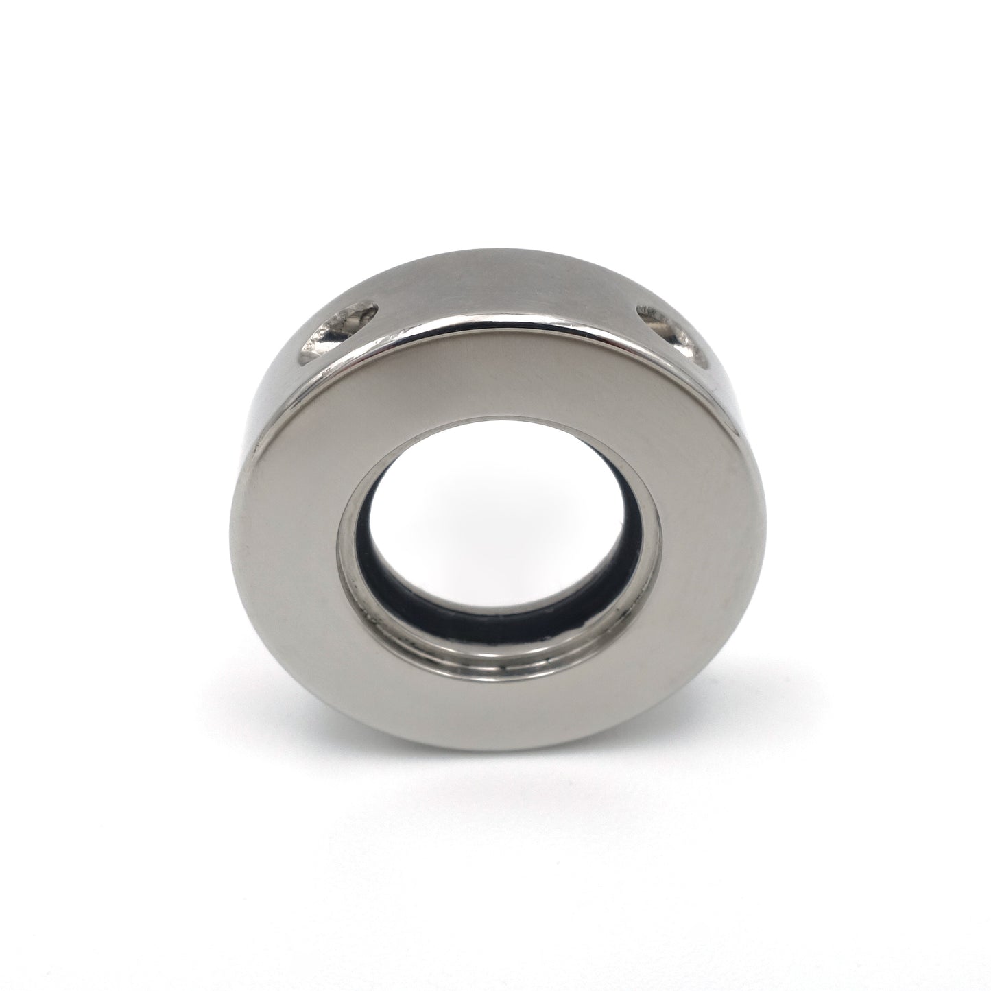 Wisselrand dik | Modulair sieraad staal gepolijst