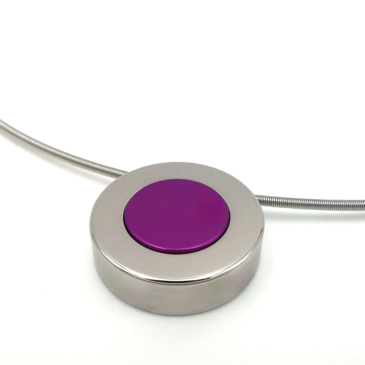 Wisselrand dik | Modulair sieraad staal gepolijst