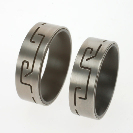 Naamring Rondom Licht | Titanium & Zirkonium